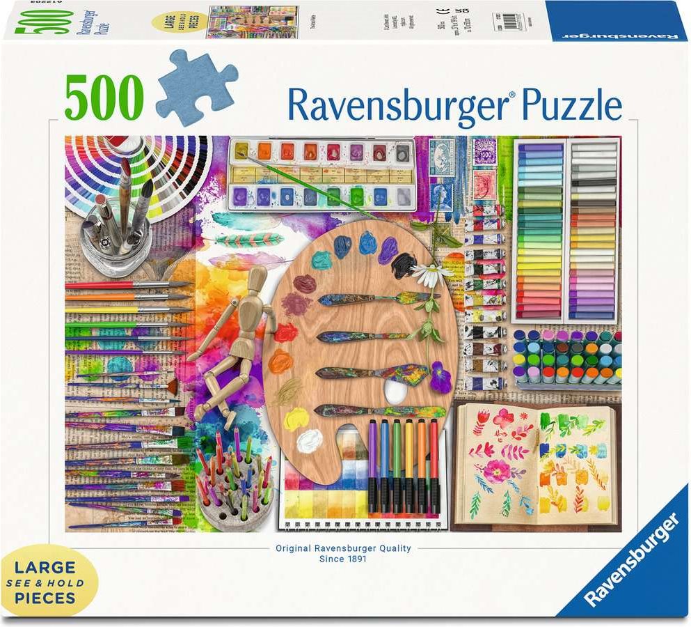 RAVENSBURGER Puzzle Paleta umělce XXL 500 dílků