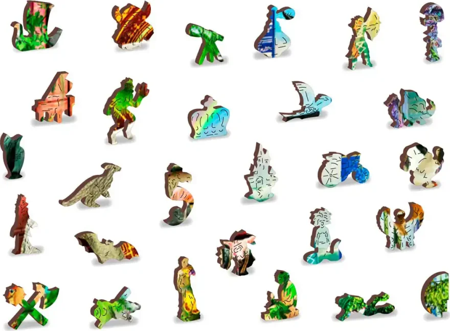 WOODEN CITY Dřevěné puzzle Úžasné království zvířat 4000 dílků