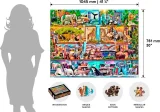 WOODEN CITY Dřevěné puzzle Úžasné království zvířat 4000 dílků
