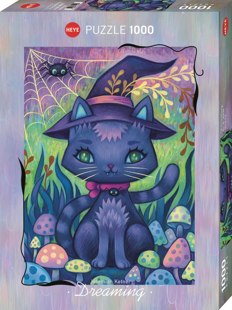 Puzzle Dreaming: Čarodějná kočka 1000 dílků