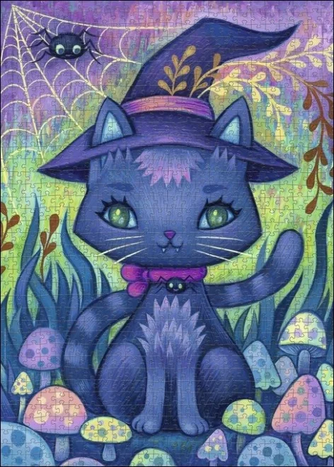 Puzzle Dreaming: Čarodějná kočka 1000 dílků