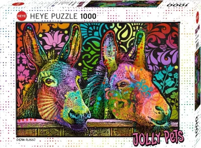 Puzzle Jolly Pets: Oslí láska 1000 dílků