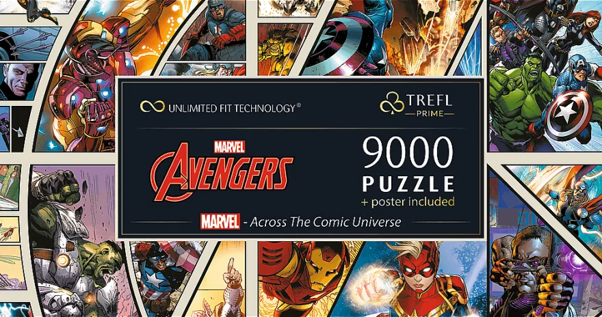 Trefl Puzzle UFT Marvel Avengers: Napříč komiksovým vesmírem 9000 dílků