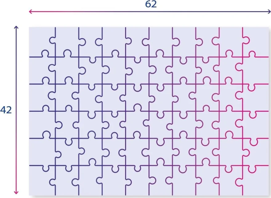 CLEMENTONI Puzzle Stitch MAXI 104 dílků