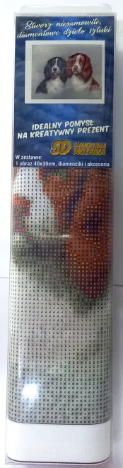 NORIMPEX Diamantové malování Chlupatá dvojka 40x30cm