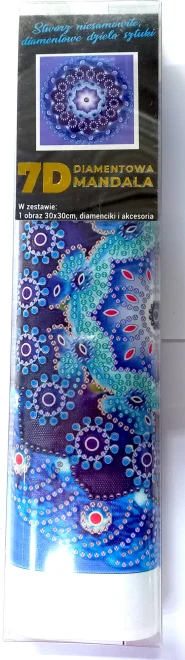 NORIMPEX Diamantové malování 7D Půnoční mandala 30x30cm