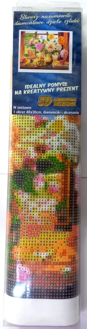 NORIMPEX Diamantové malování Letní kytice 40x30cm