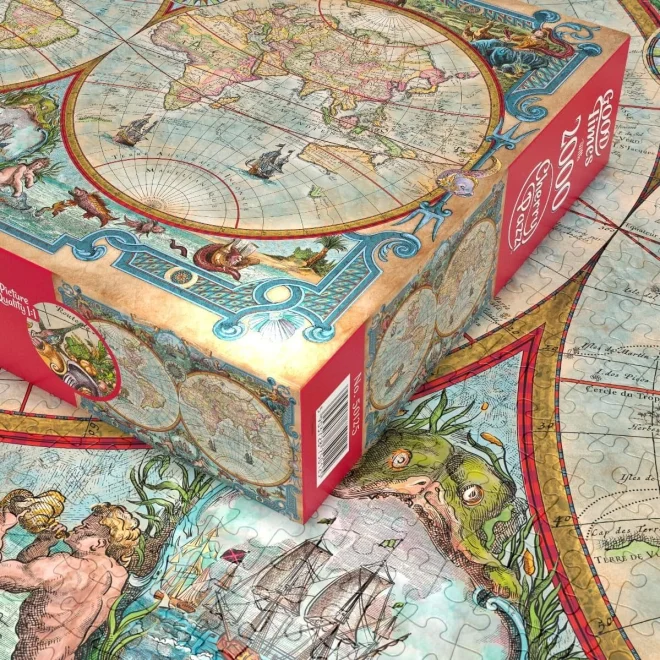 CHERRY PAZZI Puzzle Mapa světa: Velké objevy 2000 dílků