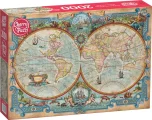 CHERRY PAZZI Puzzle Mapa světa: Velké objevy 2000 dílků