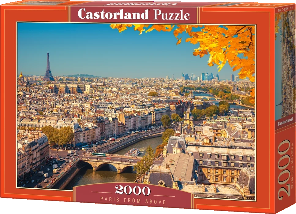 CASTORLAND Puzzle Paříž shora 2000 dílků