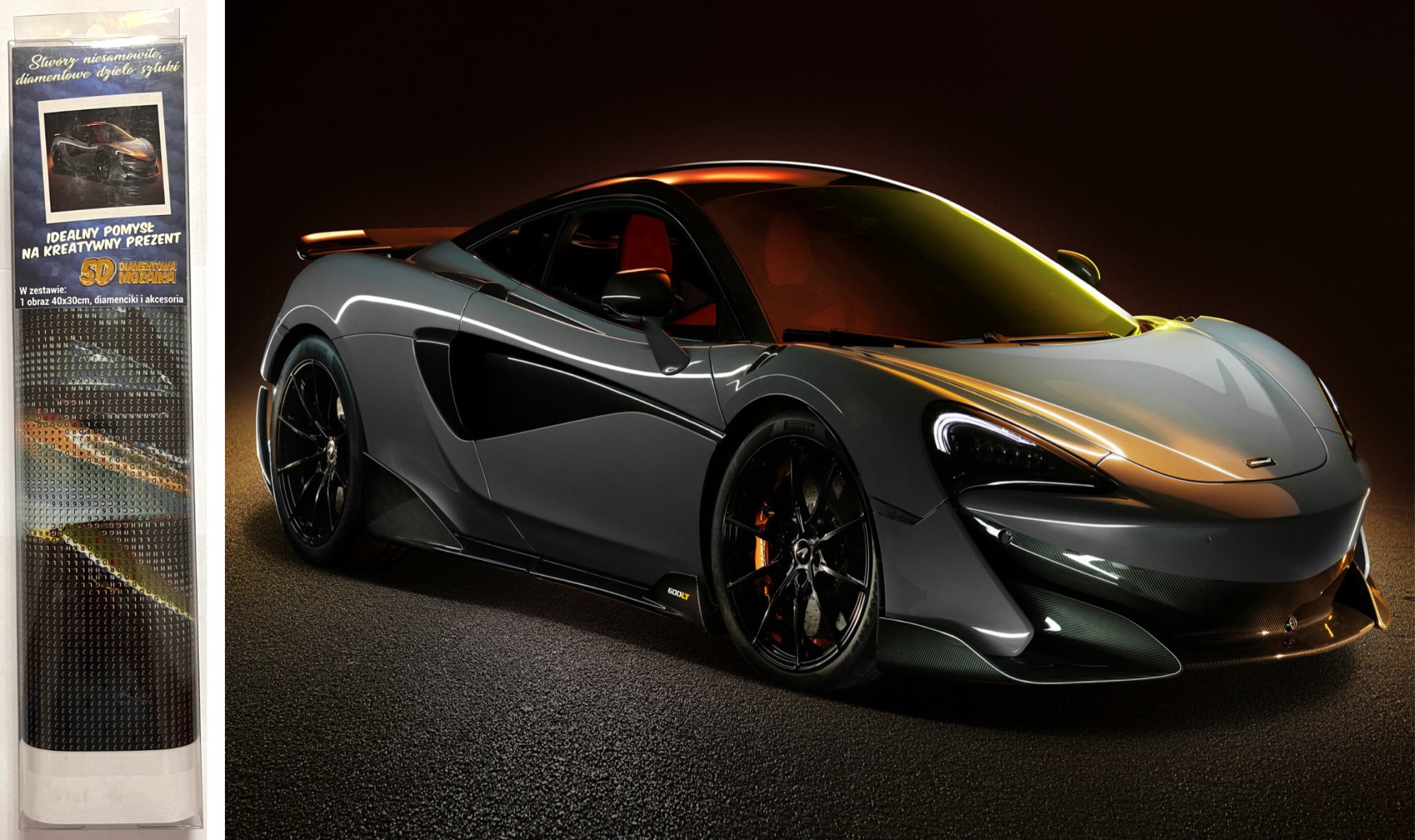 NORIMPEX Diamantové malování McLaren 600LT 40x30cm