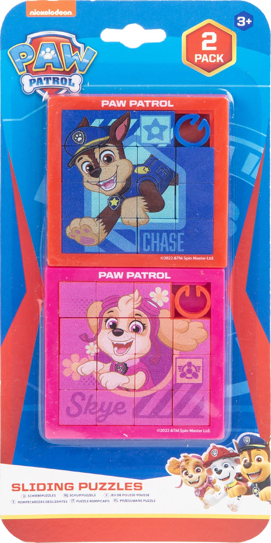 Posuvné puzzle Spin Master Tlapková patrola - Chase, Sky (2ks)