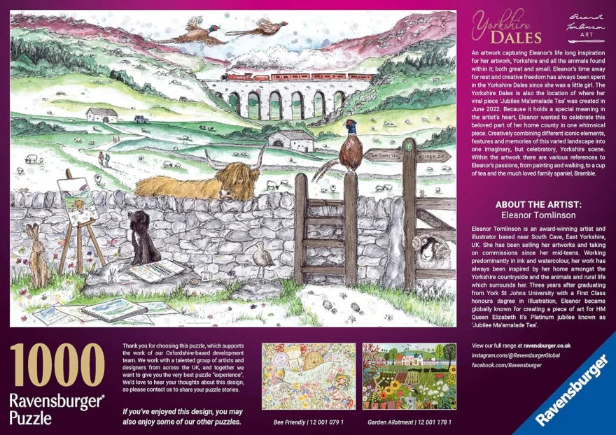 Ravensburger Puzzle Yorkshire Dales 1000 dílků