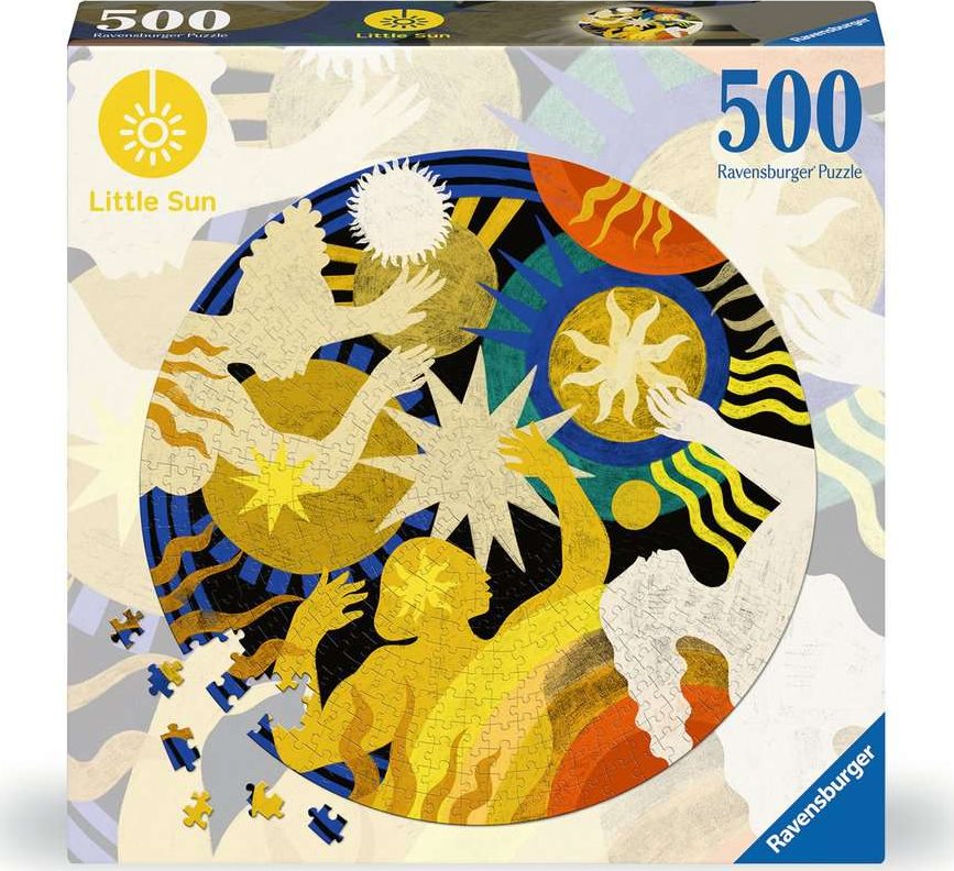 RAVENSBURGER Kulaté puzzle Little Sun: Zapojení se 500 dílků