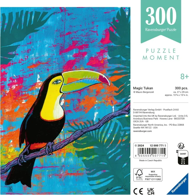 Puzzle Ravensburger 300 dílků Moment: Kouzelný tukan