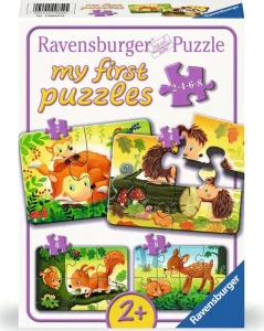 Moje první puzzle Lesní zvířátka 4v1 (2,4,6,8 dílků)