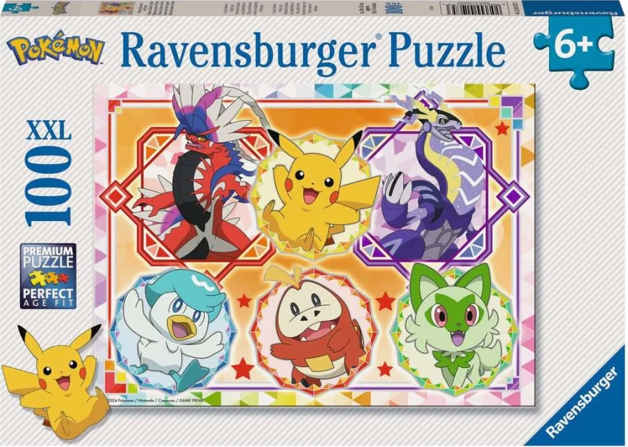 RAVENSBURGER Puzzle Pokémon XXL 100 dílků