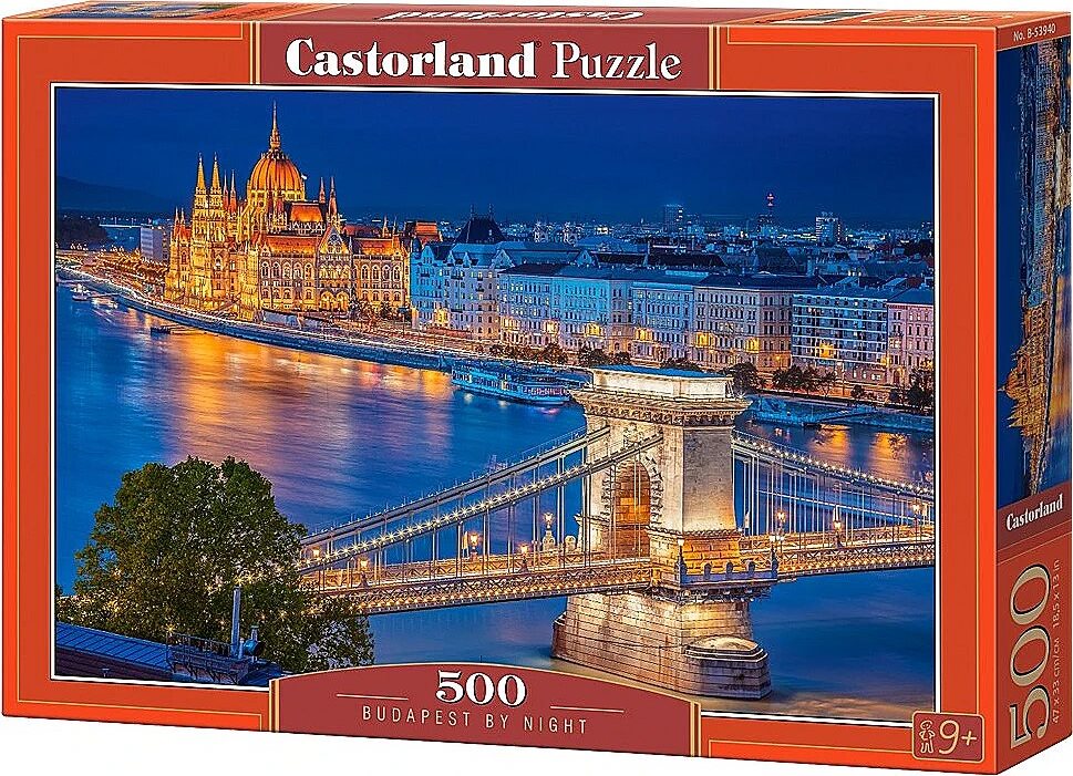 CASTORLAND Puzzle Noční Budapešť 500 dílků