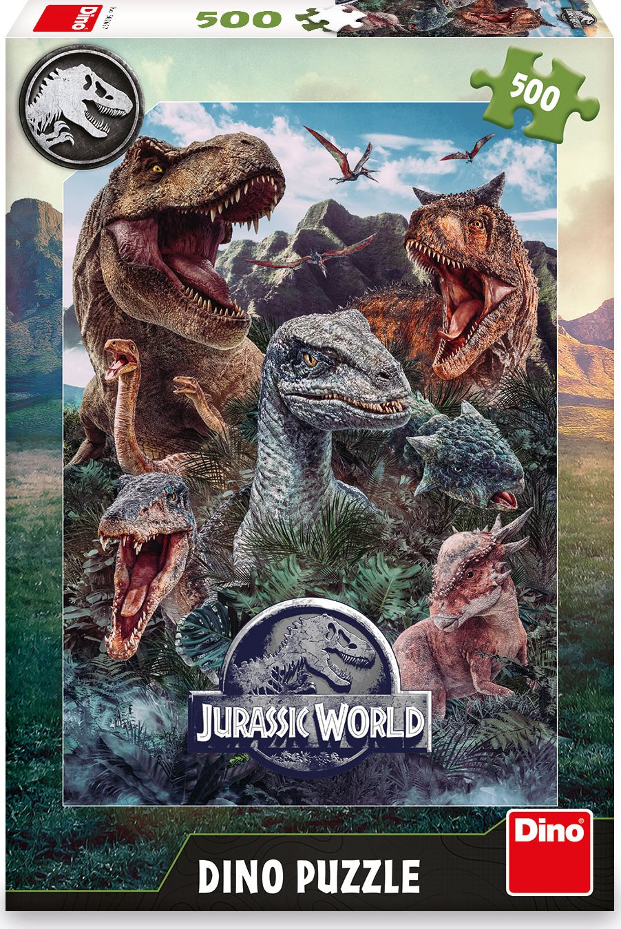 DINO Puzzle Jurský svět 500 dílků