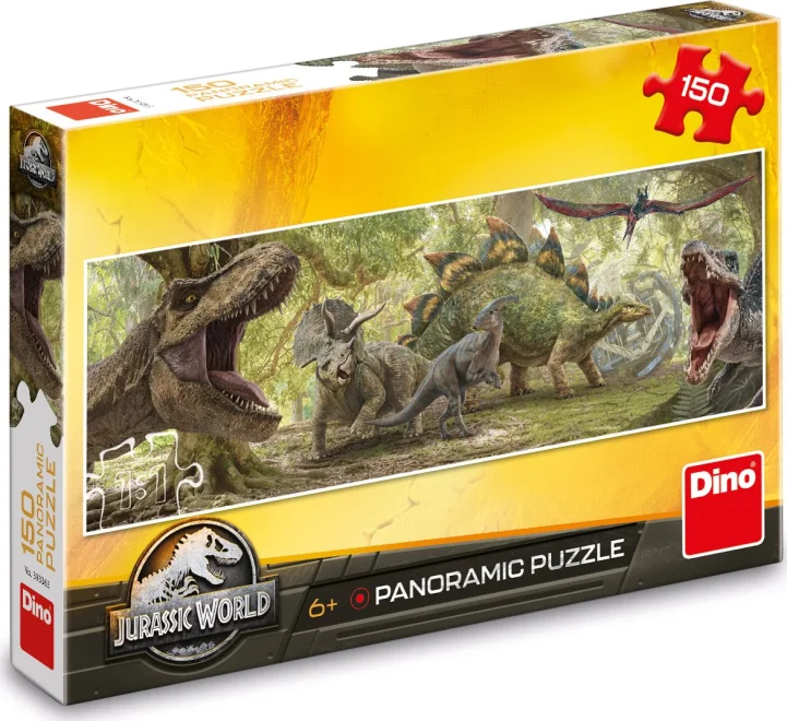 DINO Panoramatické puzzle Jurský svět 150 dílků