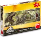 DINO Panoramatické puzzle Jurský svět 150 dílků