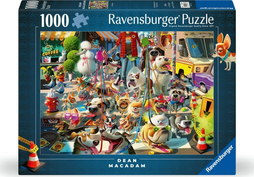 RAVENSBURGER Puzzle Venčení psů 1000 dílků