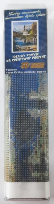NORIMPEX Diamantové malování Kostel v Ramsau 40x30cm