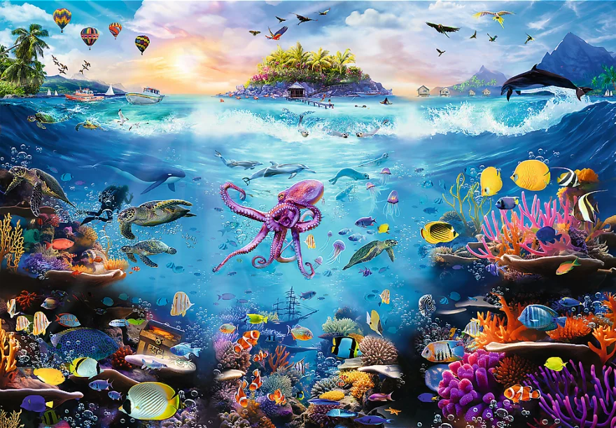 Trefl Puzzle UFT Ponoření do podmořského ráje 13500 dílků