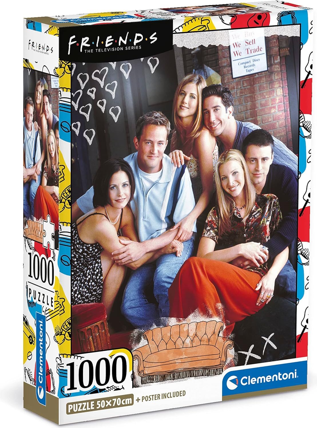 CLEMENTONI Puzzle Přátelé 1000 dílků