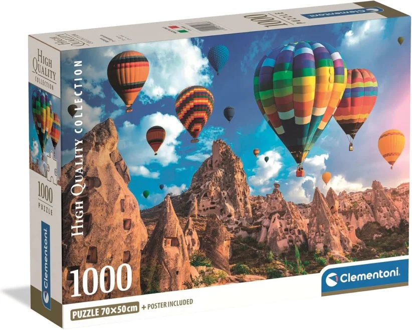 CLEMENTONI Puzzle Balony nad Kapadokií 1000 dílků