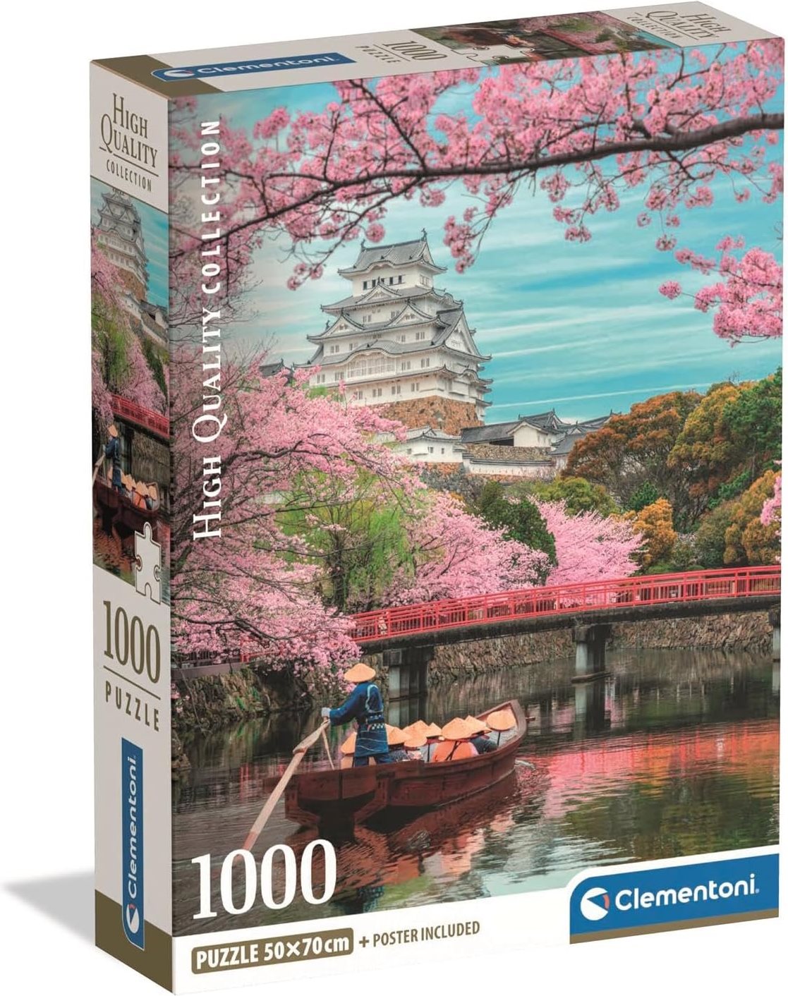 CLEMENTONI Puzzle Hrad Himedži na jaře 1000 dílků
