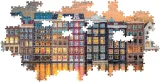 CLEMENTONI Panoramatické puzzle Zářivý Amsterdam 1000 dílků
