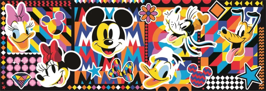 CLEMENTONI Panoramatické puzzle Disney Classics 1000 dílků