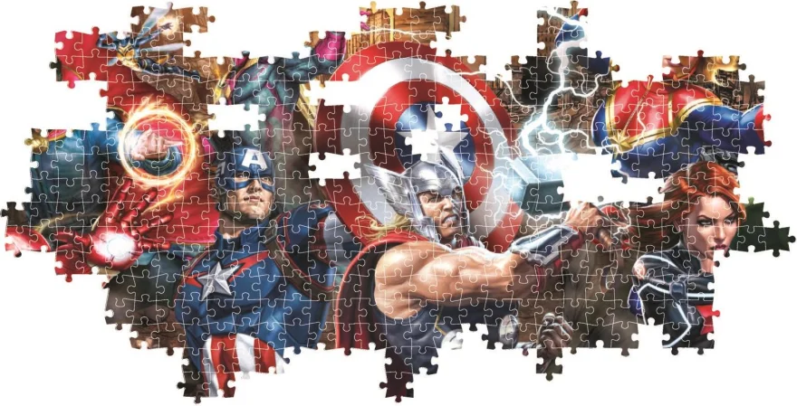 CLEMENTONI Panoramatické puzzle Avengers 1000 dílků