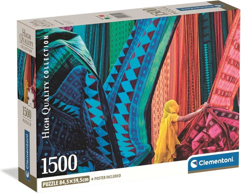 CLEMENTONI Puzzle Vlající látky 1500 dílků