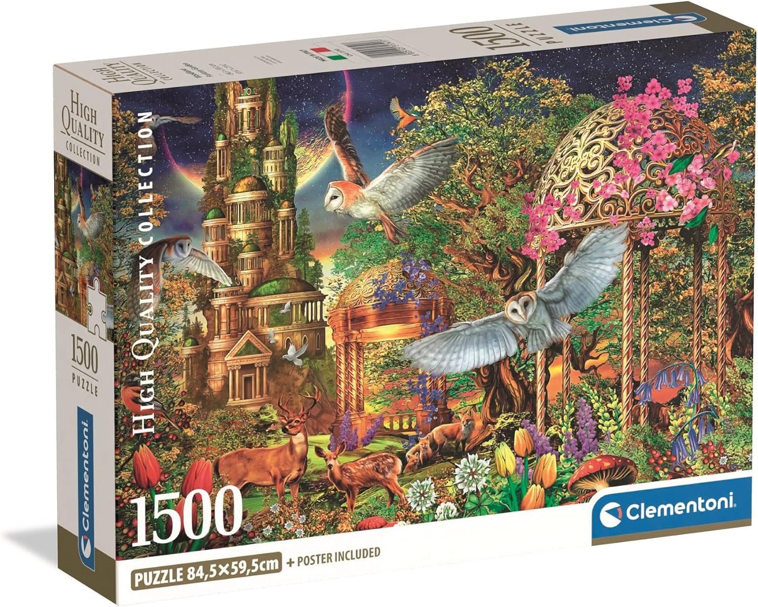 CLEMENTONI Puzzle Zahrada lesní fantazie 1500 dílků