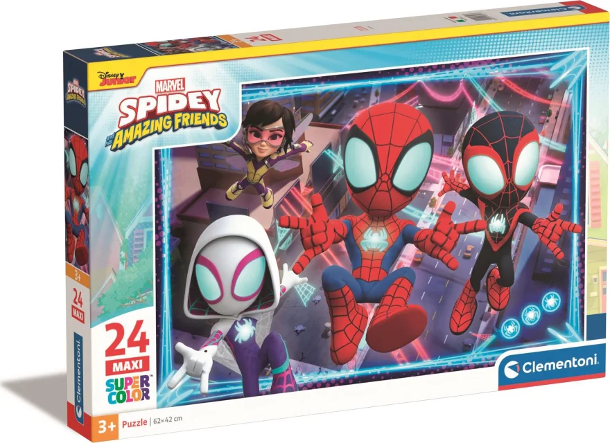 CLEMENTONI Puzzle Spidey a jeho úžasní přátelé MAXI 24 dílků