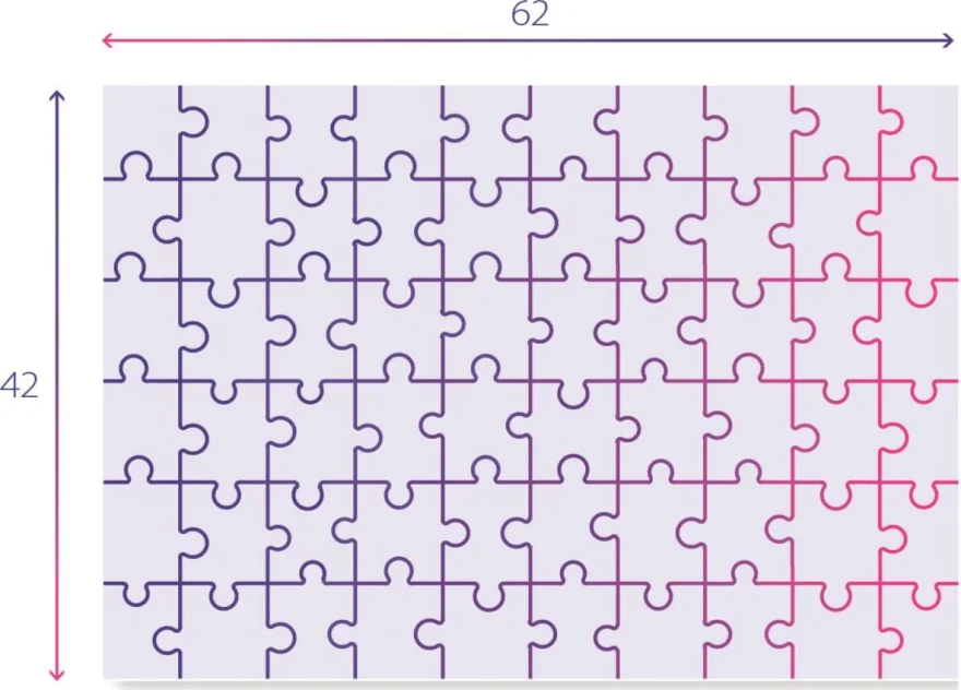 CLEMENTONI Puzzle Stitch MAXI 60 dílků