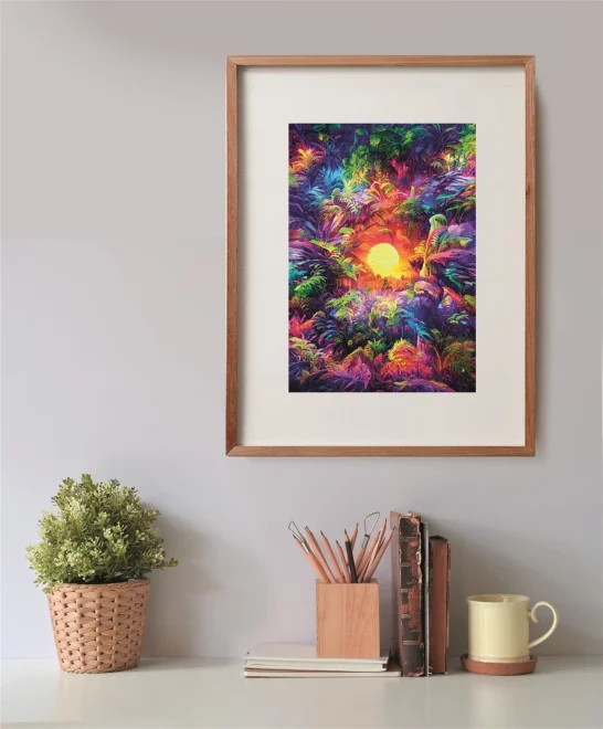 CLEMENTONI Puzzle ColorBoom: Východ slunce v džungli 500 dílků