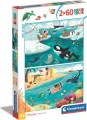 CLEMENTONI Puzzle Život u moře 2x60 dílků