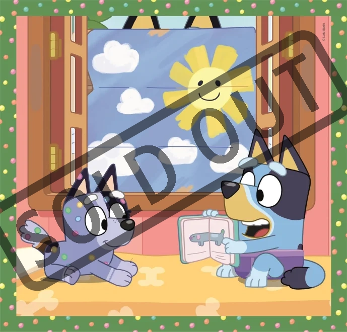 CLEMENTONI Puzzle Bluey 3x48 dílků