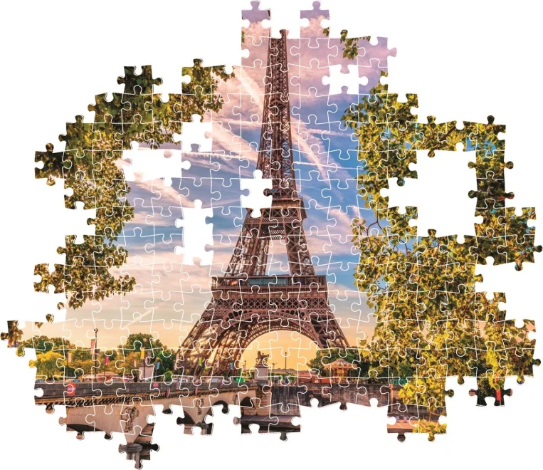CLEMENTONI Puzzle Podél řeky Seiny 500 dílků