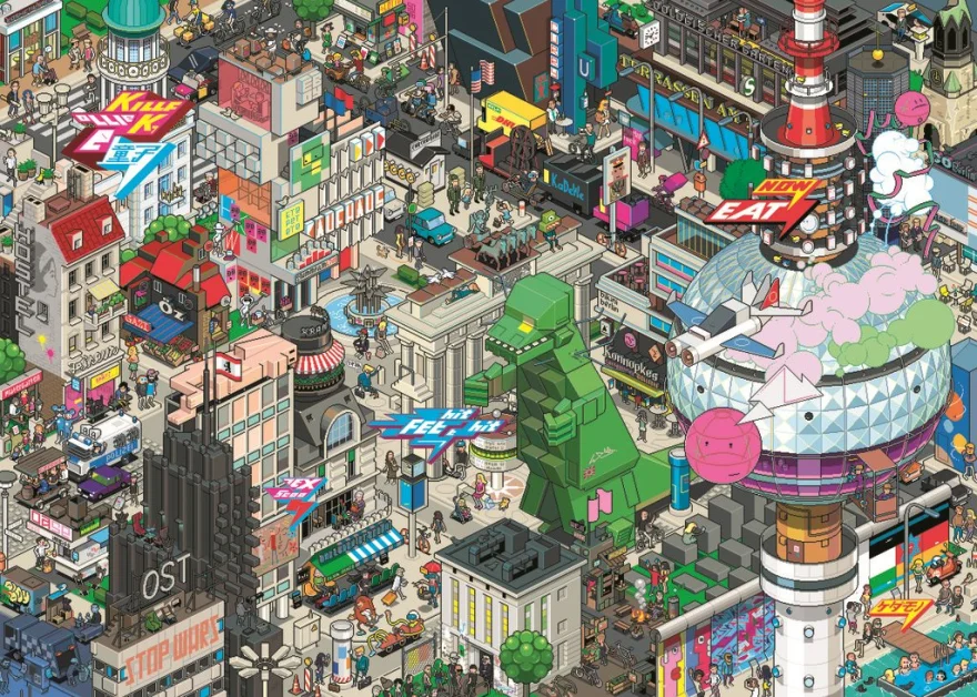 Heye Puzzle Pixorama: Berlín 1000 dílků