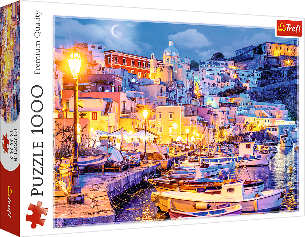 TREFL Puzzle Ostrov Procida v noci, Itálie 1000 dílků