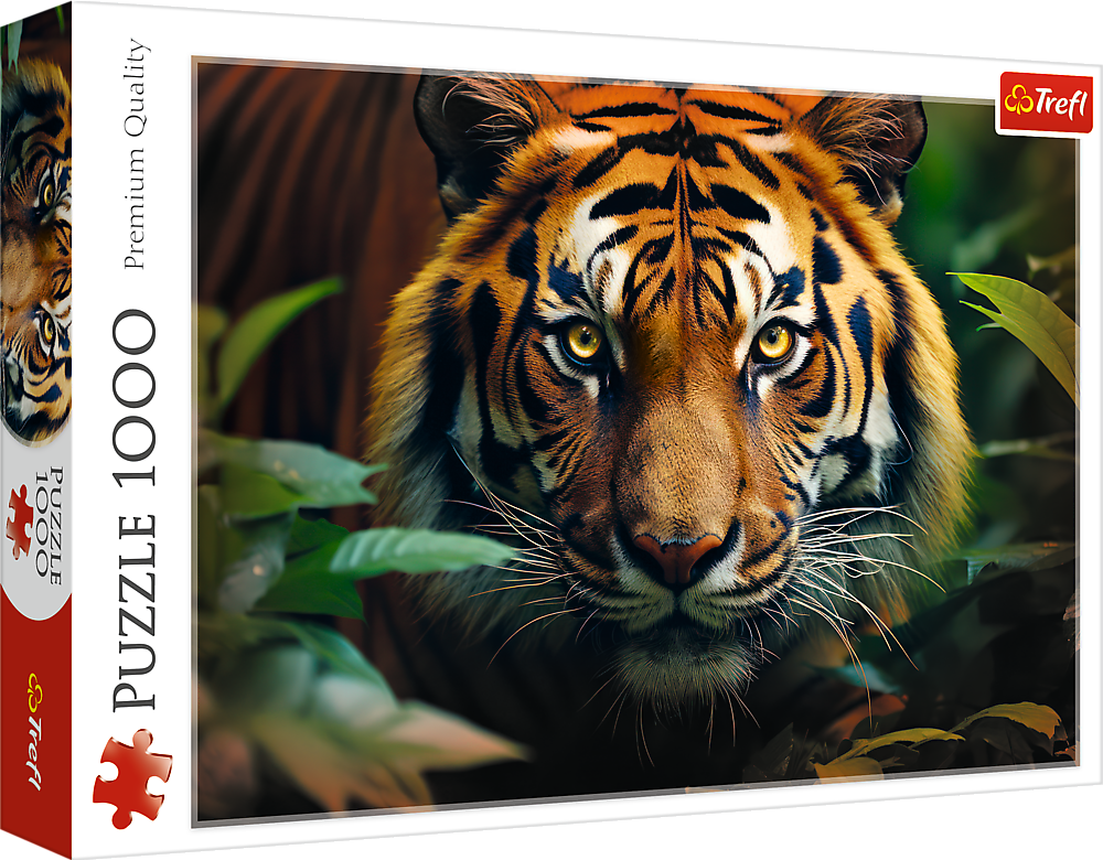 Trefl Puzzle Divoký tygr 1000 dílků
