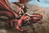 Puzzle s 3D efektem Prime 3D 63 dílků Anne Stokes: Dračí jezdec