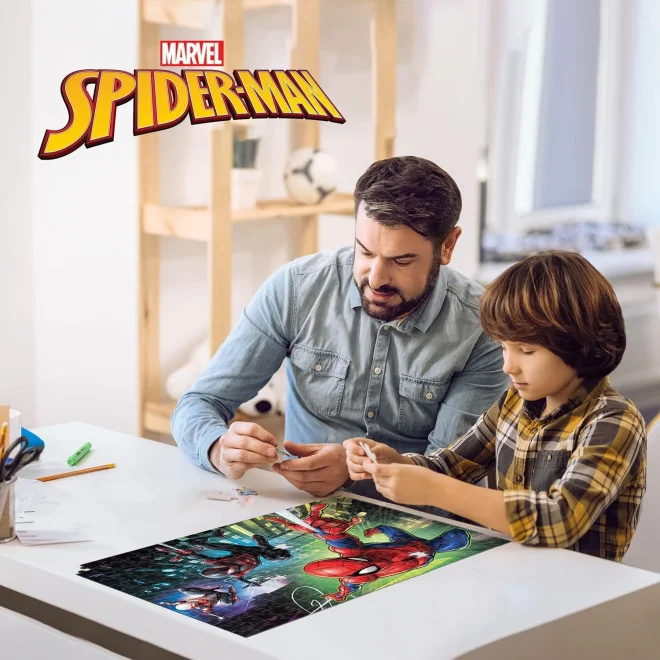 Puzzle s 3D efektem Prime 3D 200 dílků Spider-Man: Paralelní světy