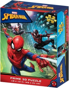 Puzzle s 3D efektem Prime 3D 200 dílků Spider-Man: Paralelní světy