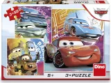 Dino Puzzle Cars: kamarádi 3x55 dílků