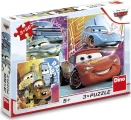Dino Puzzle Cars: kamarádi 3x55 dílků